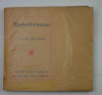 Relativisme - André Maurois - copertina