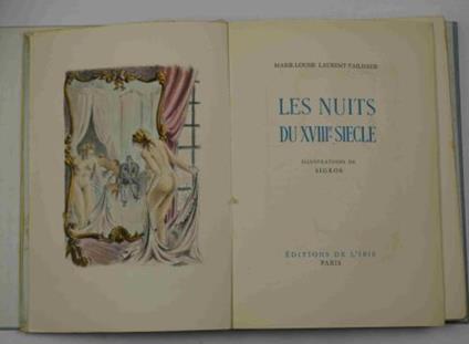 Les Nuits du XVIIIè siècle. Illustrations de Sigros - M.L Laurent-Tailhade - copertina