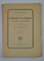 La espressione dei sentimenti nell'uomo e negli animali. Versione italiana col consenso di Carlo e Francesco Darwin per cura di Giovanni Canestrini
