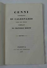 Cenni topografici di Caldonazzo paese del Tirolo