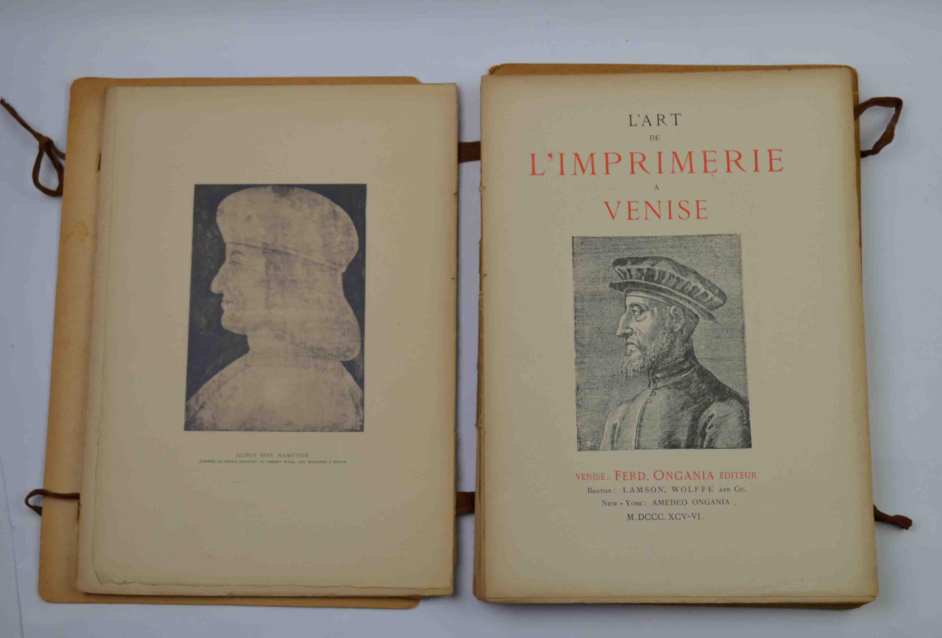 L' art de l'imprimerie pendant la Renaissance Italienne. Venise
