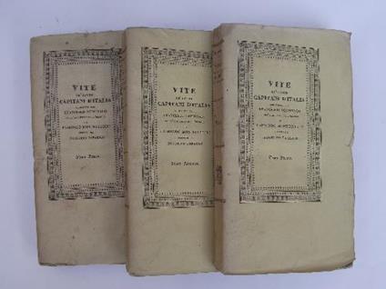 Vite de' famosi capitani d'Italia. coll'aggiunta dell'elogio di Raimondo Montecuccoli scritto da Agostino Paradisi - Francesco Lomonaco - copertina