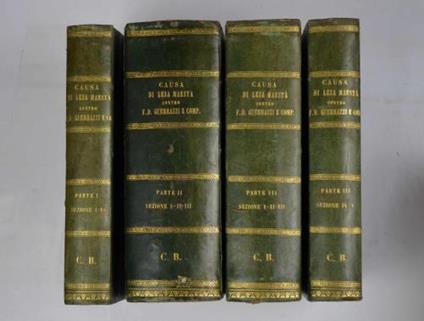 Collezione storica di tutti gli atti, documenti, dibattimenti, difese e sentenza della celebre causa di lesa maestà contro F. D. Guerrazzi, Gius. Montanelli, Gius. Mazzoni e loro consorti compilata sotto la direzione di avvocati toscani - copertina