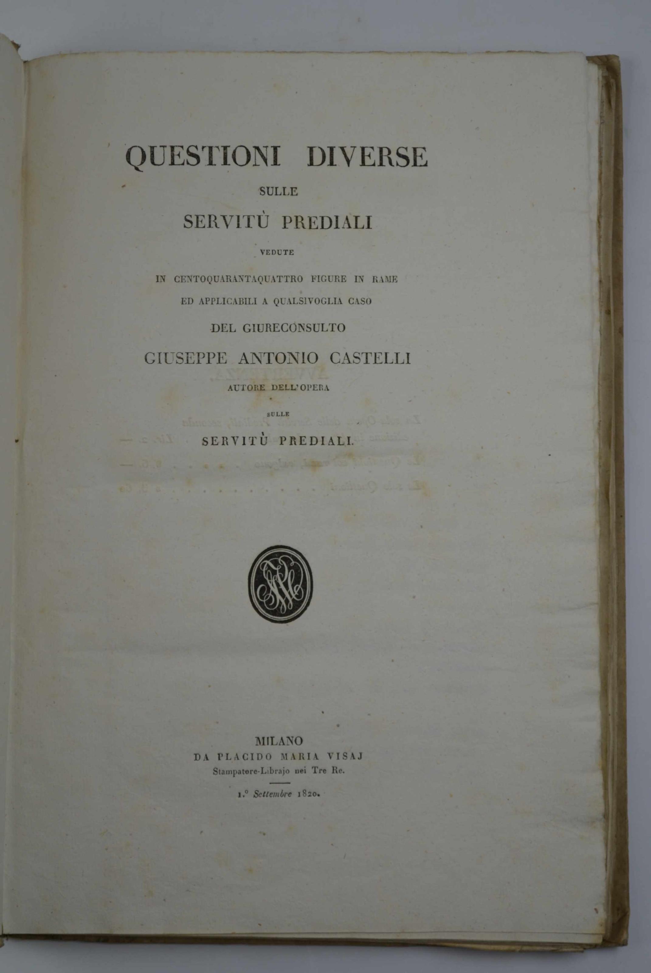 Questioni diverse sulle servitù prediali