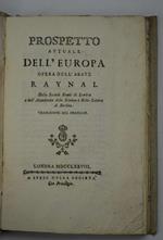Prospetto attuale dell'Europa… Traduzione dal francese