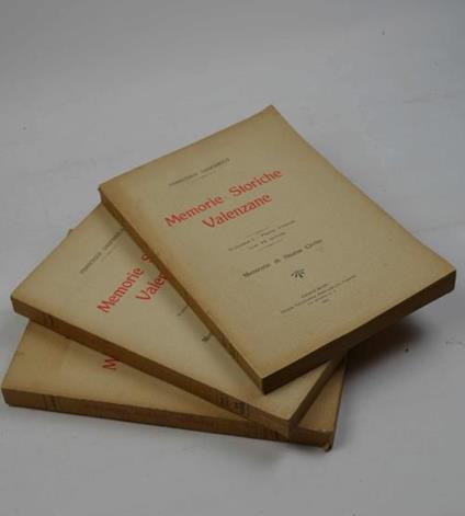 Memorie storiche valenzane - Francesco Gasparolo - copertina