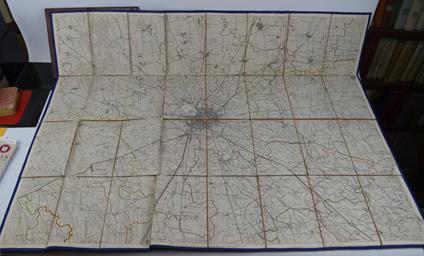 Carta topografica di Milano e dei suoi contorni - Giovanni Brenna - copertina