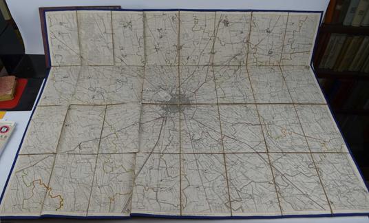 Carta topografica di Milano e dei suoi contorni - Giovanni Brenna - copertina