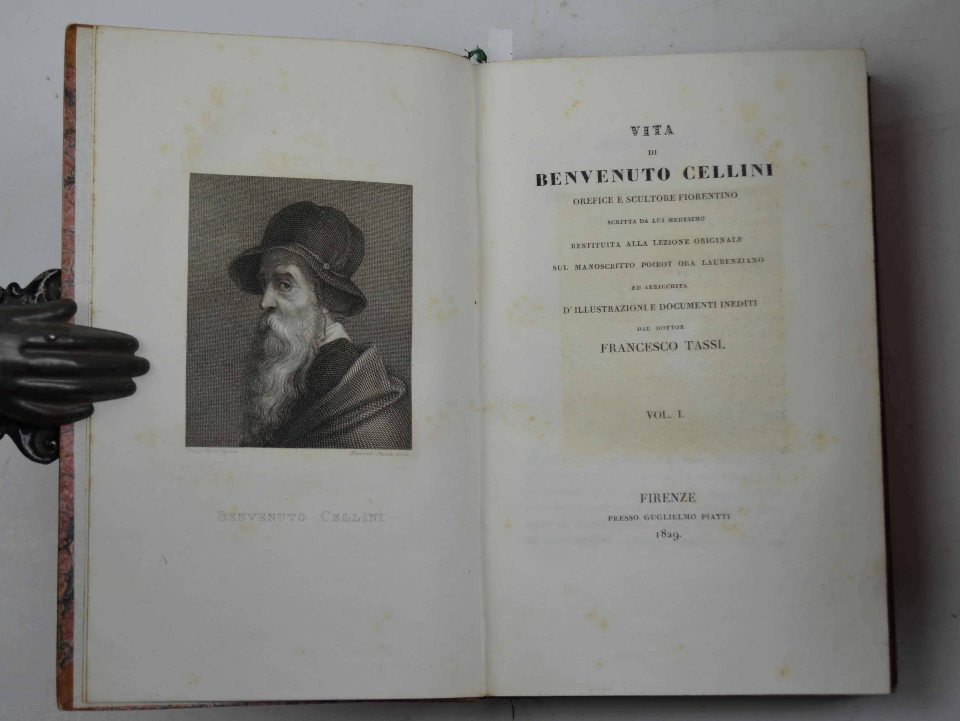 Vita di Benvenuto Cellini orefice e scultore fiorentino scritta da lui medesimo restituita alla lezione originale sul manoscritto Poirot ora Laurenziano ed arricchita d'illustrazioni e documenti inediti dal dottor Francesco Tassi