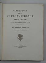 Commentarii della Guerra di Ferrara tra li veneziani ed il Duca Ercole d'Este nel 1482 per la prima volta pubblicati