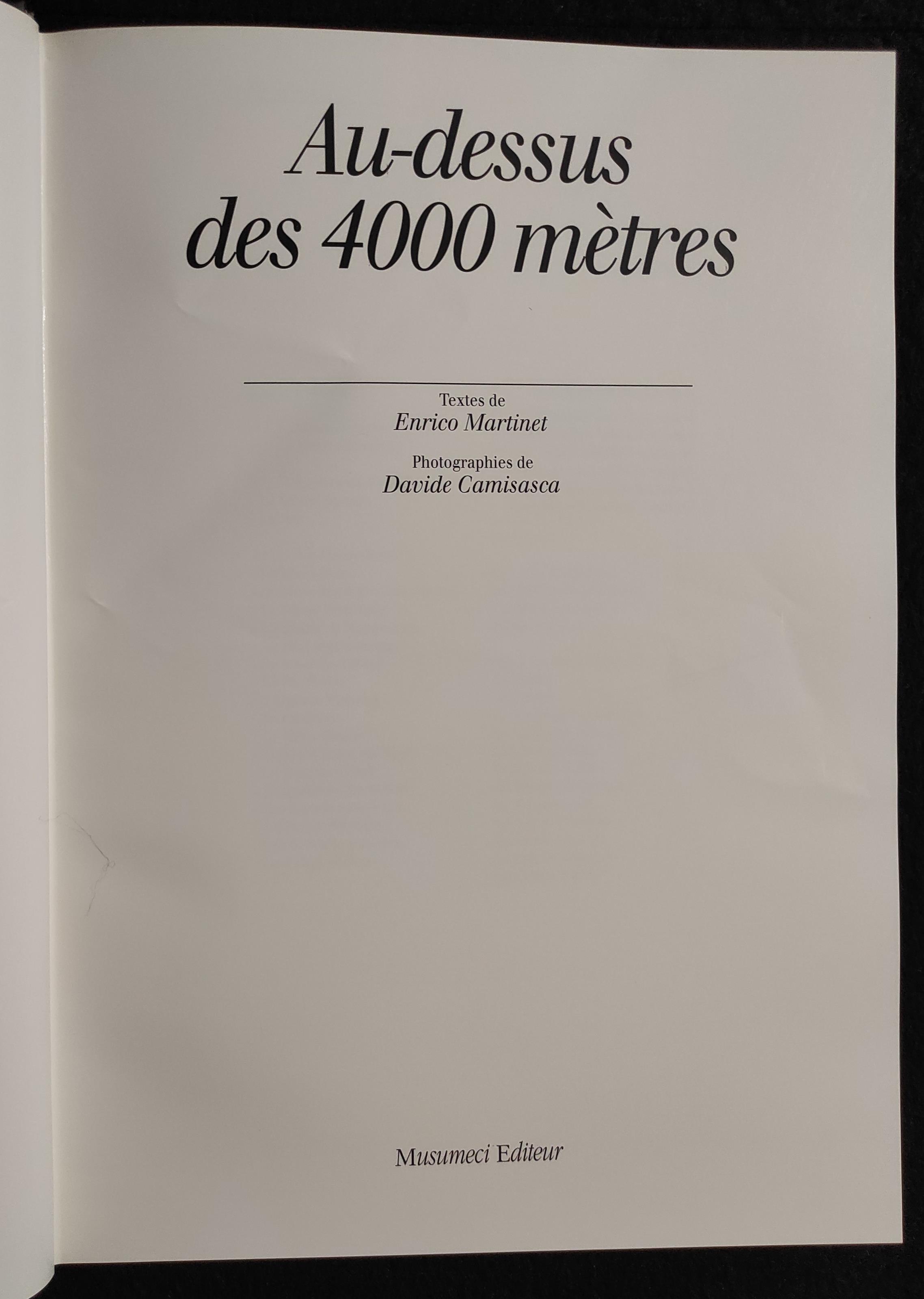 Au-dessus des 4000 Mètres - E. Martinet - Ed. Musumeci - 1992