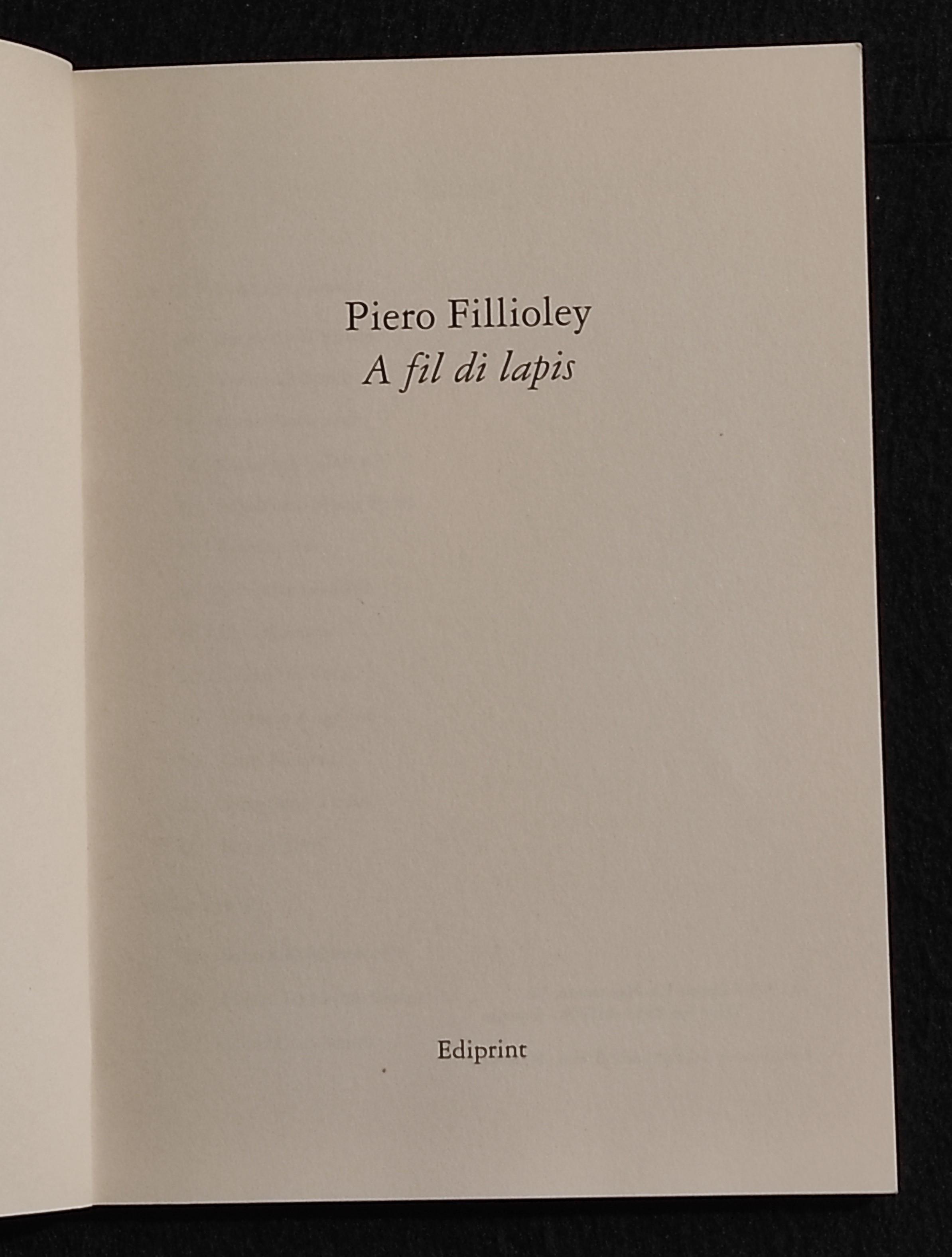 A Fil di Lapis - P. Fillioley - Ed. Ediprint - 1995