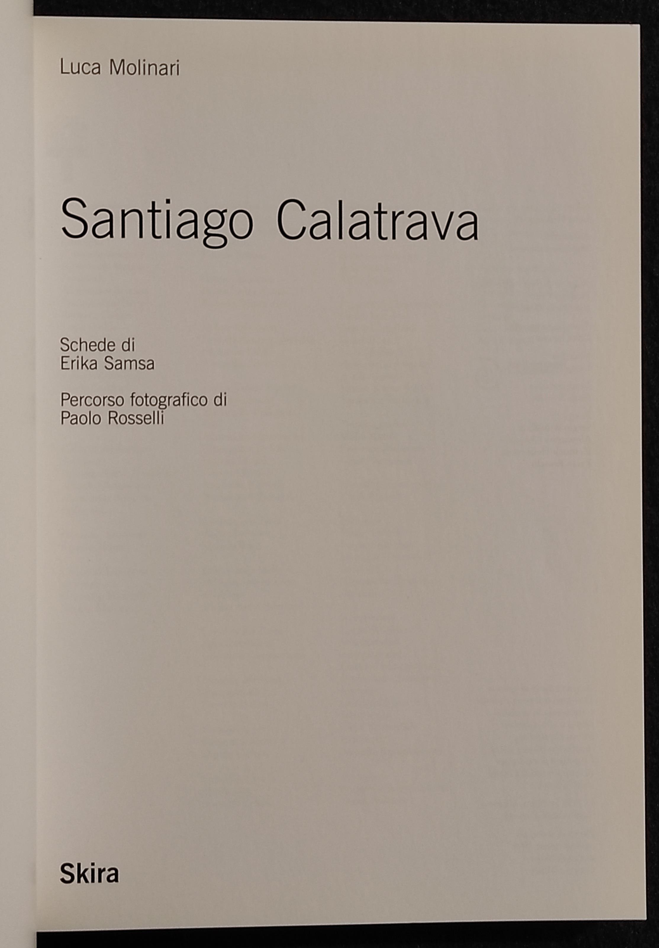 Santiago Calatrava - L. Molinari - Bibl. Architettura Skira - 1998