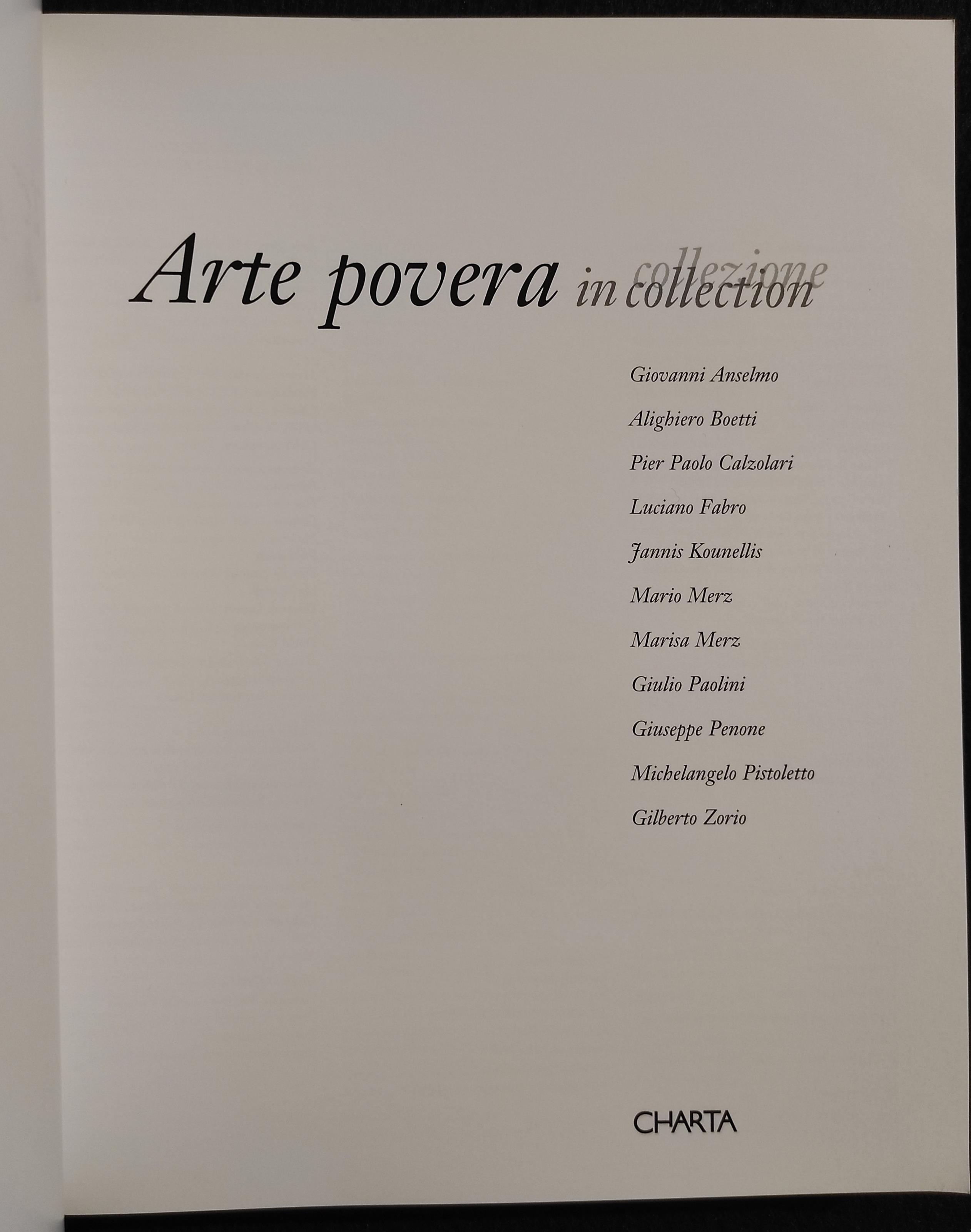 Arta Povera in Collezione - Charta - 2000