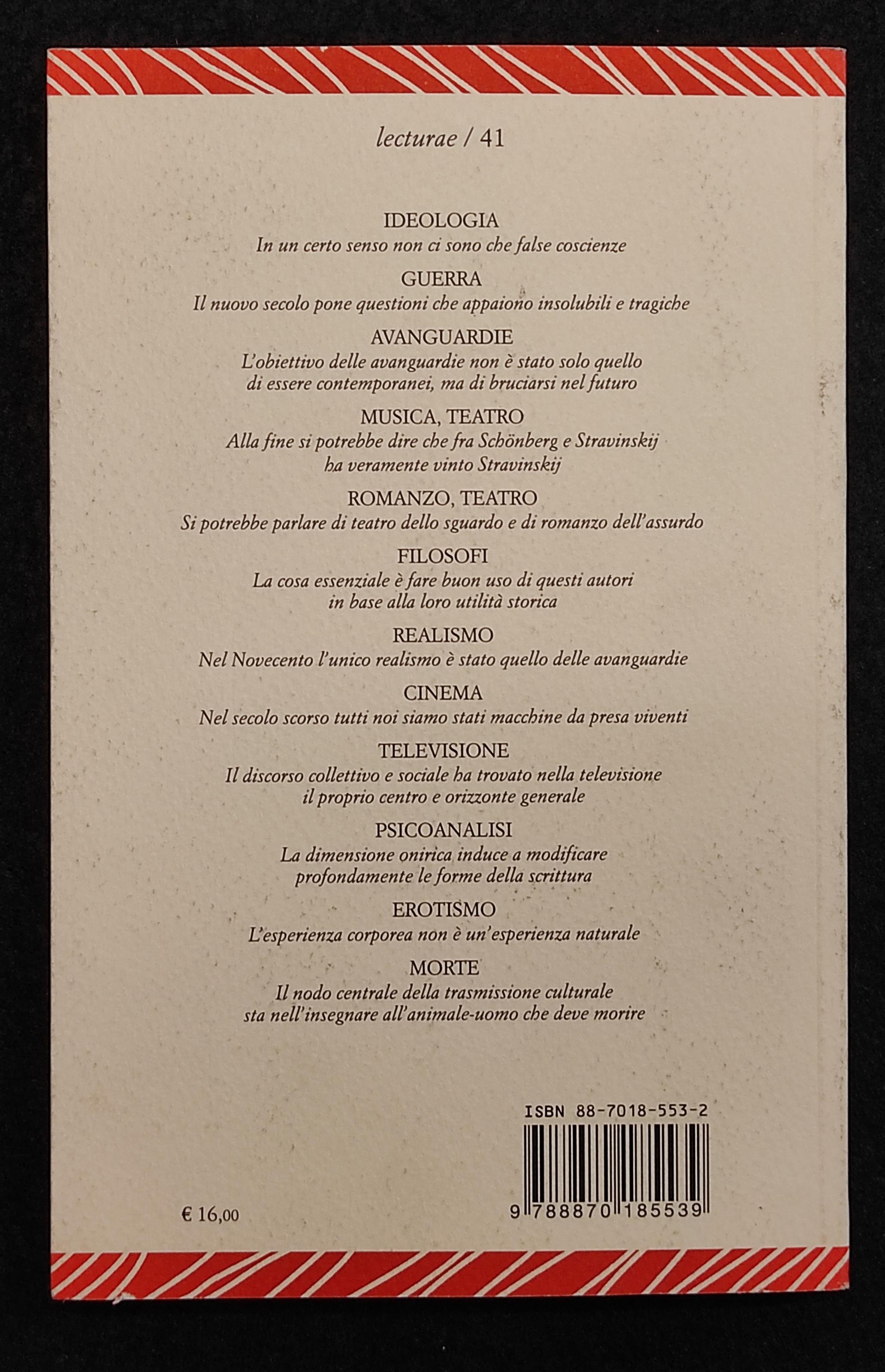 Sanguineti/Novecento - Conversazioni Cultura XX Secolo - Melangolo