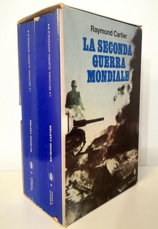 La seconda guerra mondiale - completo in 2 voll. in cofanetto editoriale - Raymond Cartier - copertina