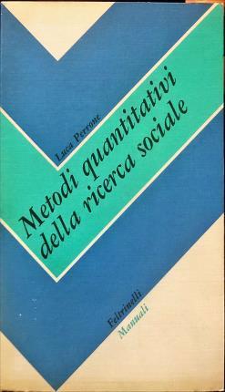 Metodi quantitativi della ricerca sociale - Luca Perrone - copertina