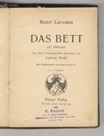 Das Bett. (15 Dialoge). Aus dem Französischen übersetz von Ludwig Wolff. 1.-5. Tausend