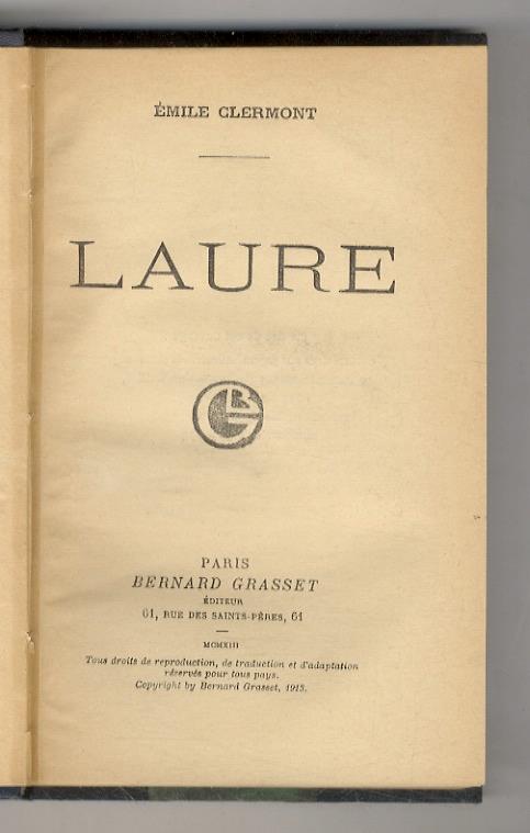 Laure. 11ème édition - copertina