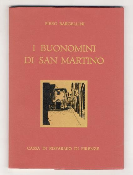 I Buonomini di San Martino - Piero Bargellini - copertina