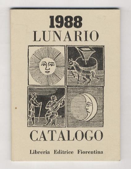 LUNARIO CATALOGO. 1988. Anno bisestile - copertina