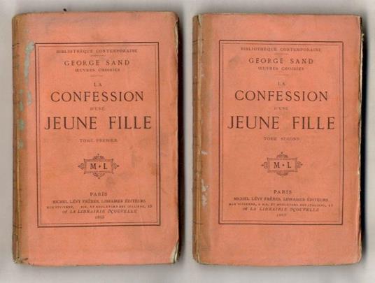 La confession d'une jeune fille - copertina