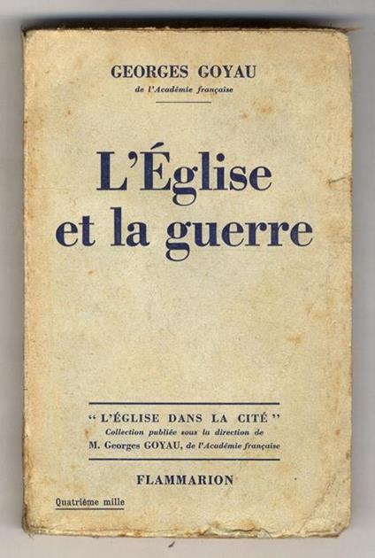 L' Eglise et la guerre - copertina