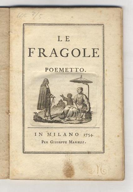 Le fragole, poemetto - copertina