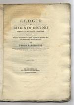 Elogio di Diacinto Cestoni speziale e filosofo livornese recitato nel liceo dipartimentale d'Orona il giorno 25 novembre 1811 [...] da Paolo Sangiorgio [...]