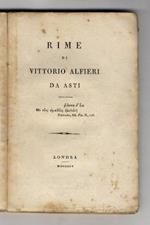 Rime di Vittorio Alfieri da Asti