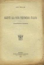 Aggiunte alla fauna pleistocenica italiana (comunicazione preventiva)