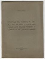 Memoriale del cardinal Pacca a Leone XII, dell'11 aprile dell'Anno Santo 1825, sul progetto di convocare un concilio romano [con prefazione e note di Pericle Perali]