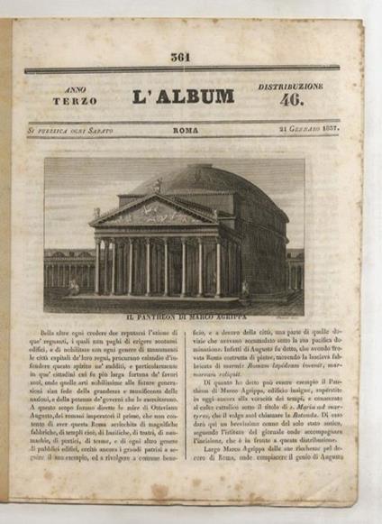 Il Pantheon di Marco Agrippa - G. Melchiori - copertina