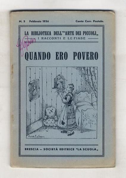 Quando ero povero - Gherardo Ugolini - copertina