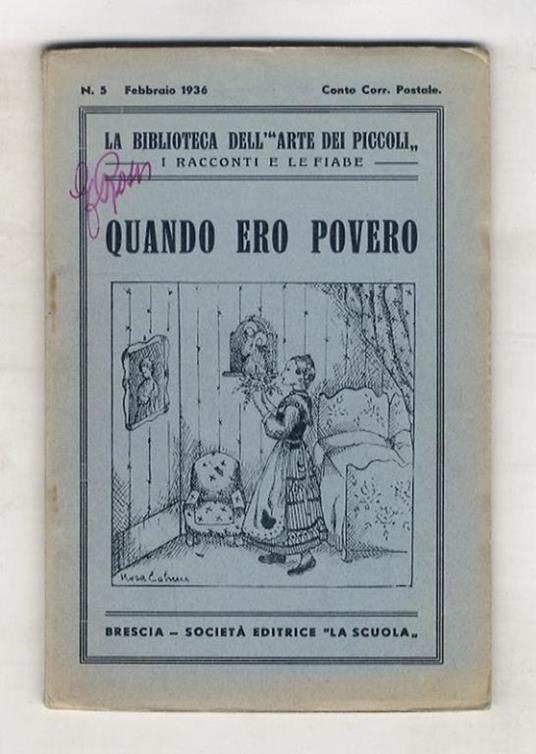 Quando ero povero - Gherardo Ugolini - copertina