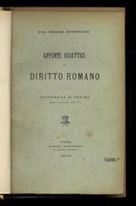 Appunti didattici di diritto romano. Le obbligazioni, parte speciale. Contratti, patti, quasicontratti: I contratti formali - I contratti reali