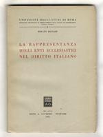 La rappresentanza degli enti ecclesiastici nel diritto italiano
