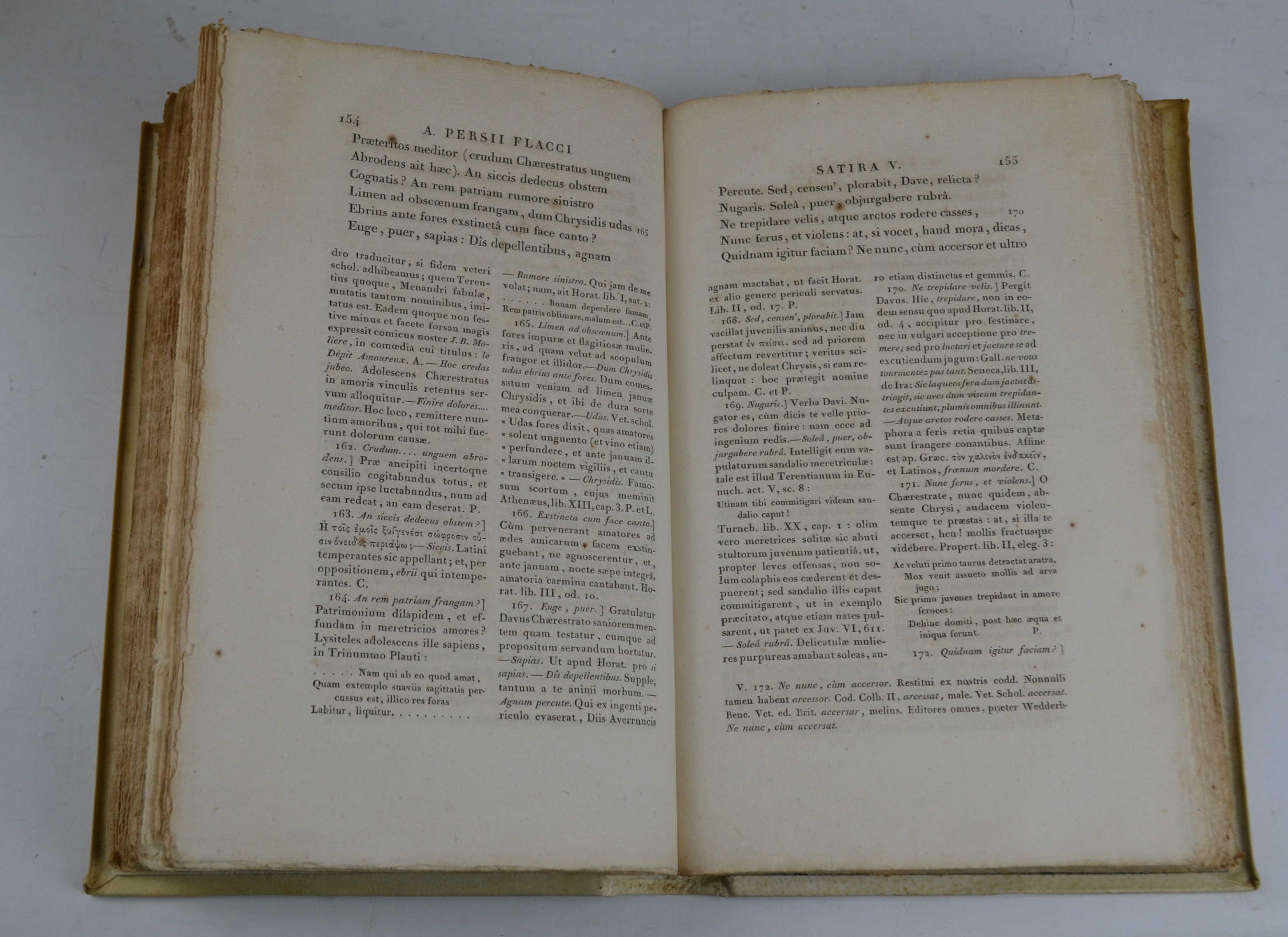 Satirae ad codices parisinos recensitae lectionum varietate et commentario perpetuo Illustratae A Nic. Lud. Achaintre…