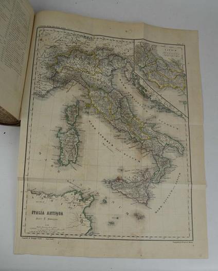 Storia dell'Italia antica. Terza edizione, corretta e illustrata coi monumenti - Atto Vannucci - copertina