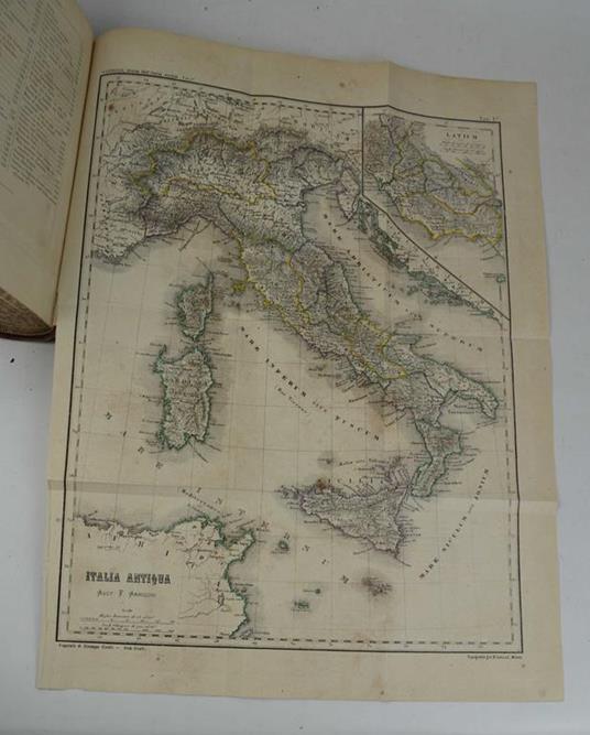 Storia dell'Italia antica. Terza edizione, corretta e illustrata coi monumenti - Atto Vannucci - copertina