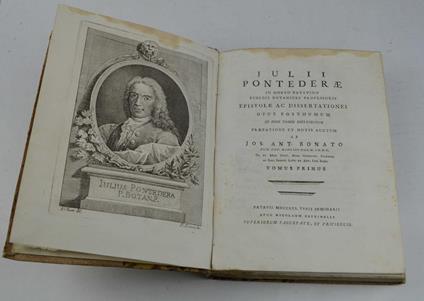 Epistolae ac dissertationes… Tomus primus - copertina