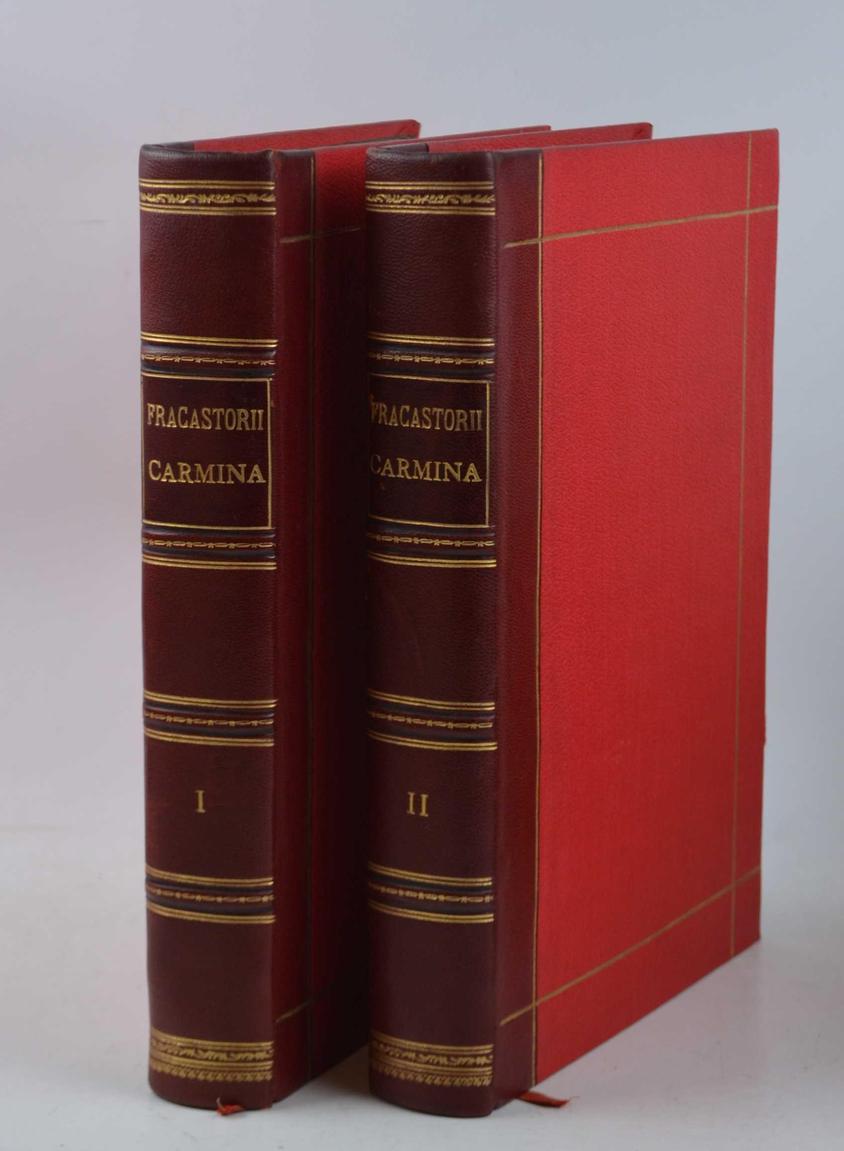 Hieronymi Fracastorii veronensis, Adami Fumani canonici veronensis, et Nicolai Archii comitis Carminum editio II. Mirum in modum locupletior, ornatior, & in II. tomos distributaIn hoc italicae Fracastorii epistolae adjectae, nunc primum summo studio