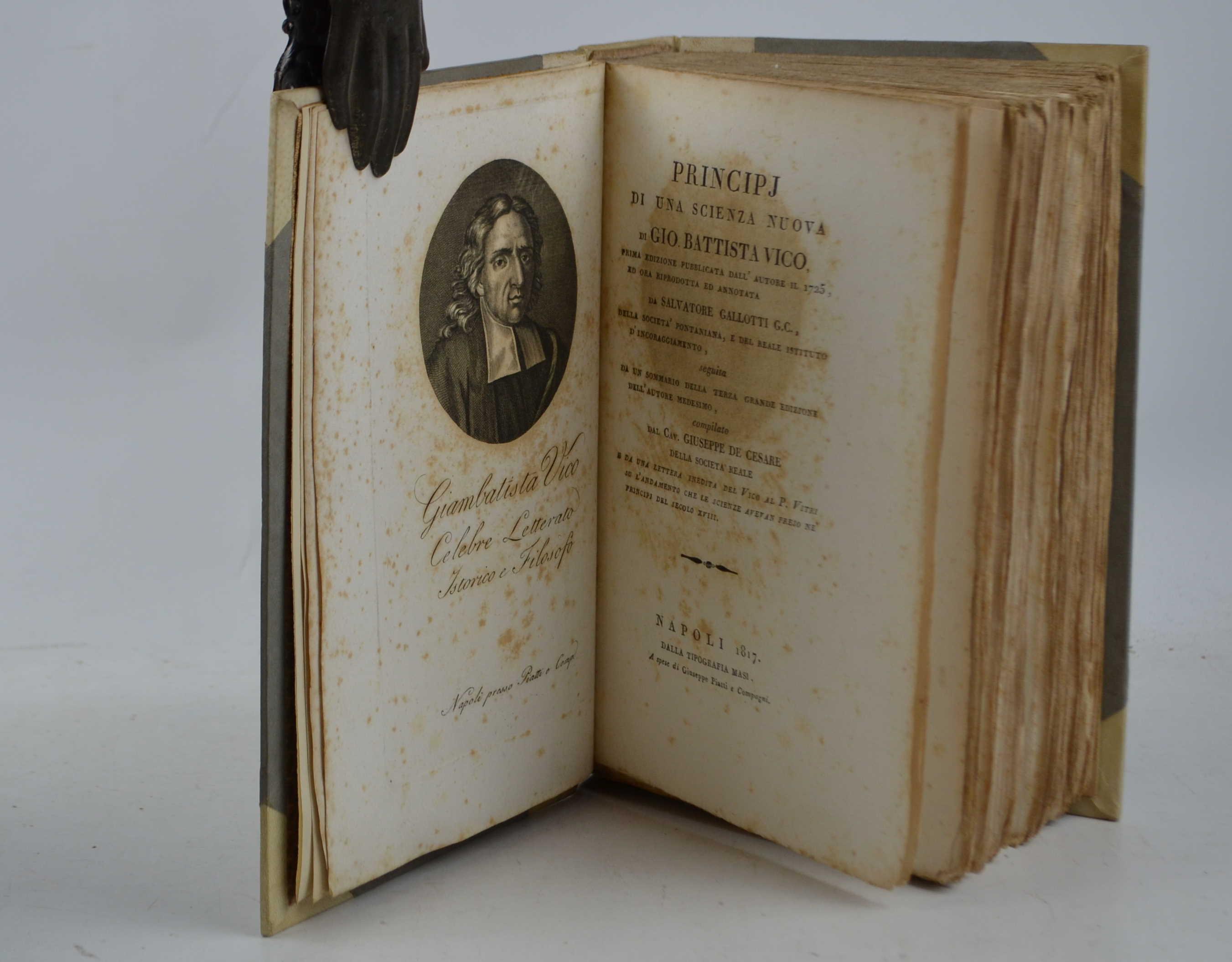 Principj di una scienza nuova… Prima edizione pubblicata dall'autore il 1725 ed ora riprodotta ed annotata da Salvatore Gallotti…