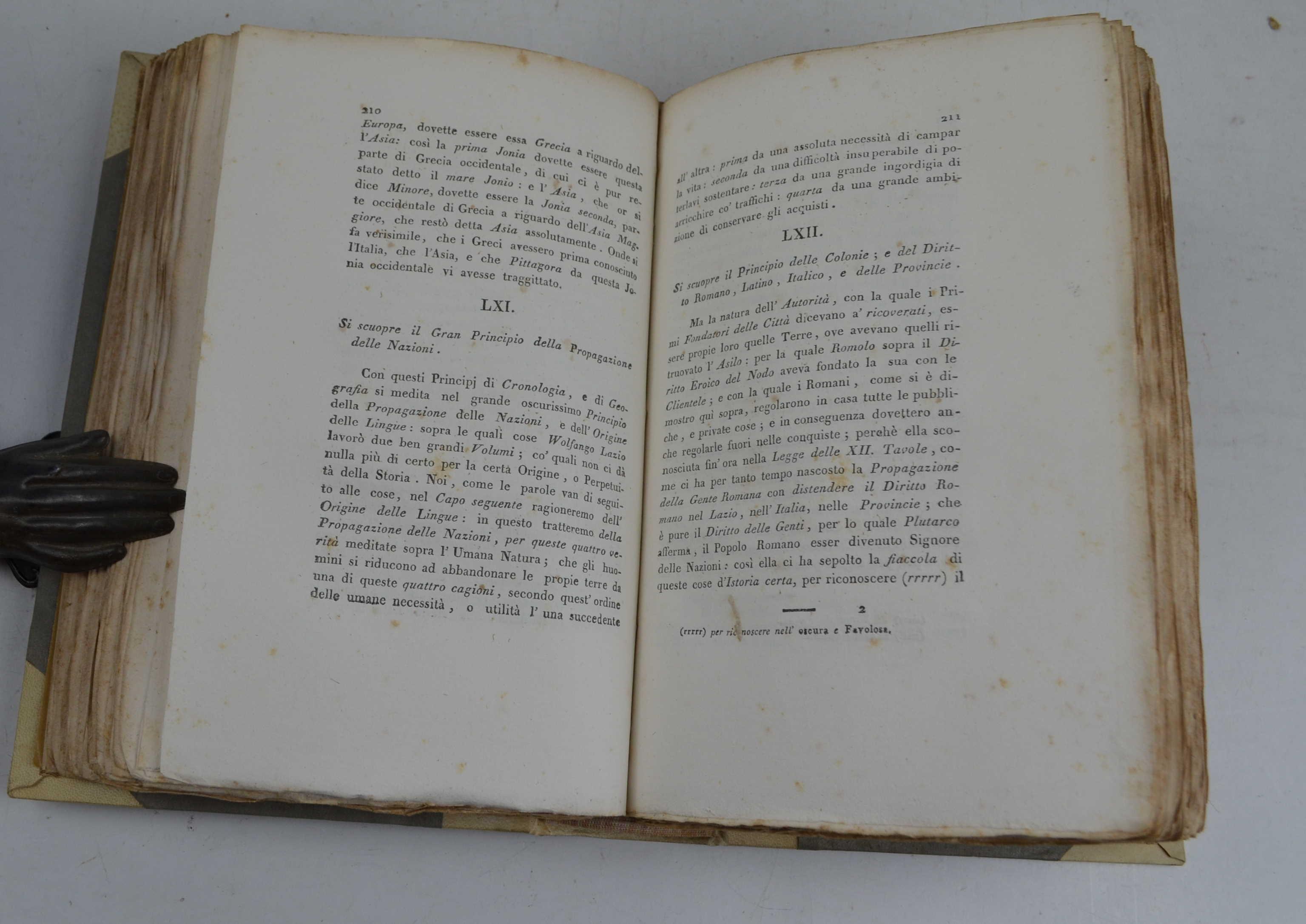 Principj di una scienza nuova… Prima edizione pubblicata dall'autore il 1725 ed ora riprodotta ed annotata da Salvatore Gallotti…