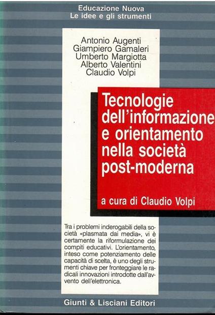 Tecnologie Dell'Informazione E Orientamento Nella Società Post-Moderna - copertina