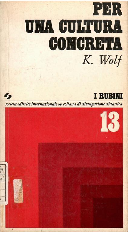 Per Una Cultura Completa - Karl Wolf - copertina