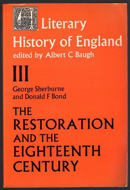 The restoration and the eighteenth century - copertina