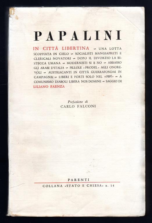 Papalini - Liliano Faenza - copertina