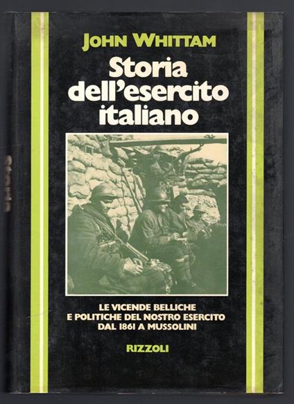 Storia dell'esercito italiano - John Whittam - copertina