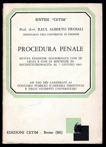 Procedura penale - copertina
